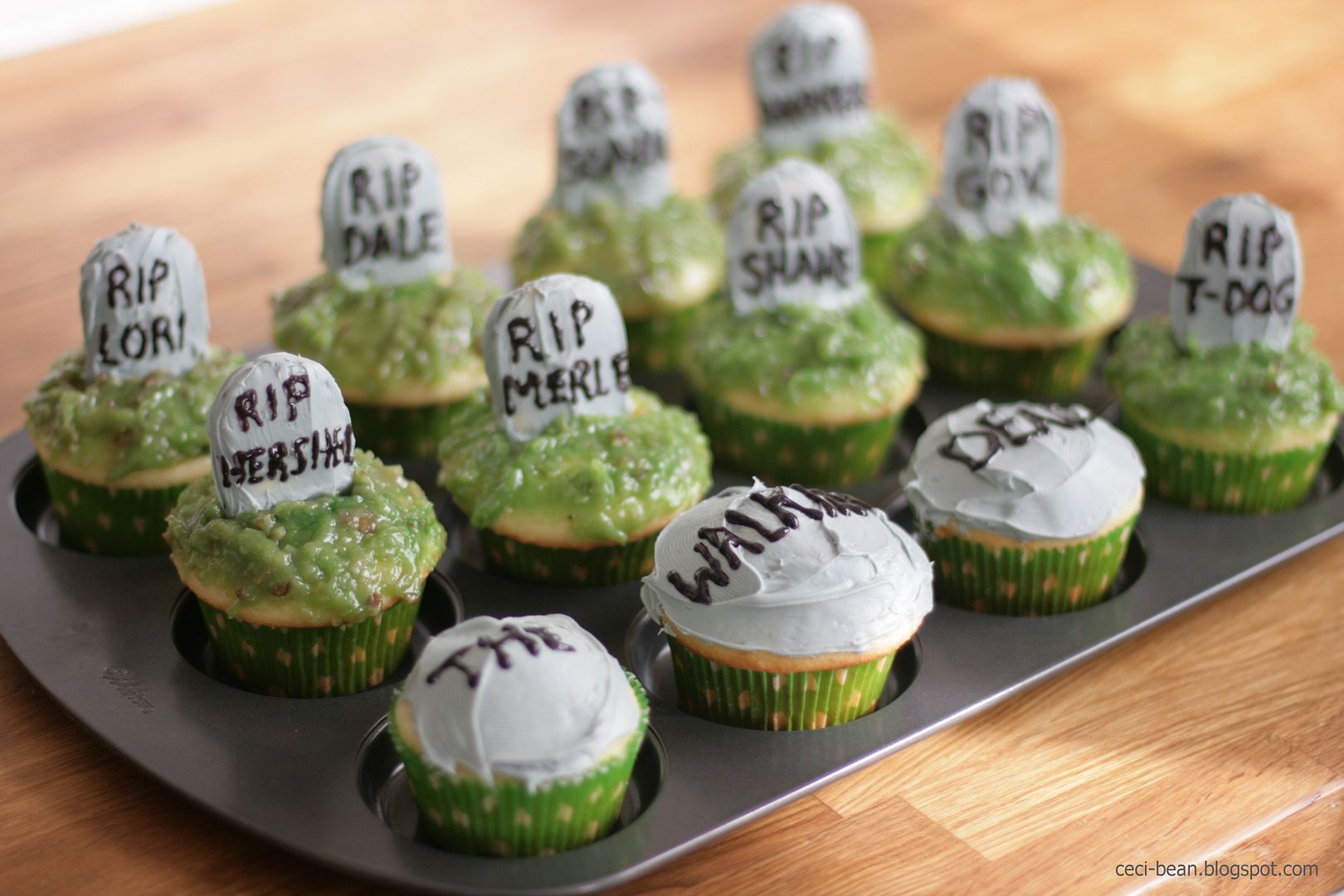 CeciBean Tombstone Cupcakes